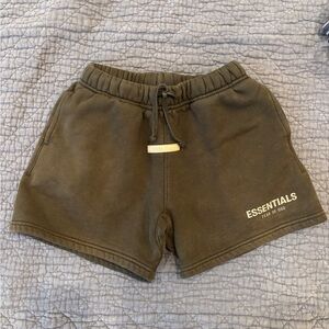 Fear of God Essentials Women's Green Athletic Shorts